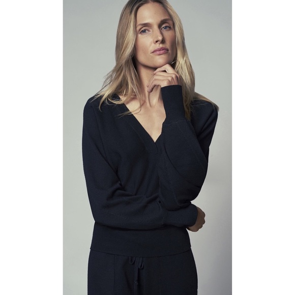 B NEW YORK Recycled Dolman Sweater in Black - Picture 2 of 8